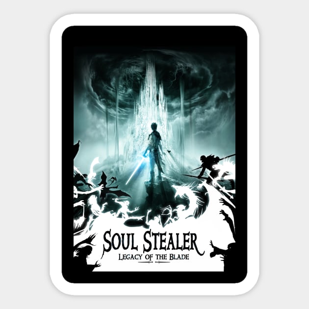 Soul Stealer - Legacy of the Blade Sticker by Joseph J Bailey Author Designs